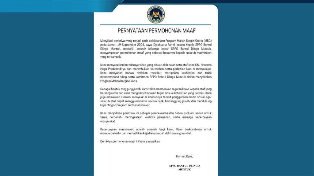 Kronologi Pegawai SPPG Bantul Ejek Korban MBG & Respons BGN DIY Kronologi Pegawai SPPG Bantul Ejek Korban MBG & Respons BGN DIY