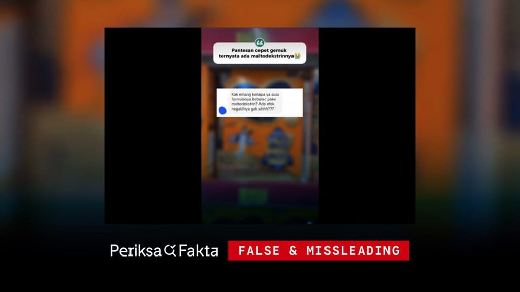 Tidak Benar, Bebelac Berbahaya karena Mengandung Maltodekstrin Tidak Benar, Bebelac Berbahaya karena Mengandung Maltodekstrin