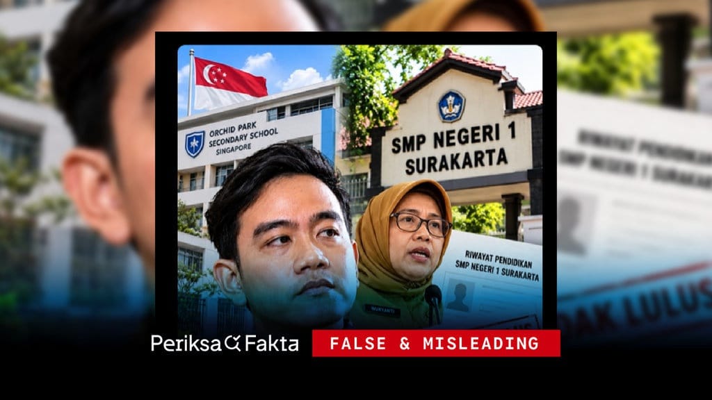 Salah, Kepsek SMPN 1 Surakarta Sebut Gibran Hanya Lulusan SD Salah, Kepsek SMPN 1 Surakarta Sebut Gibran Hanya Lulusan SD