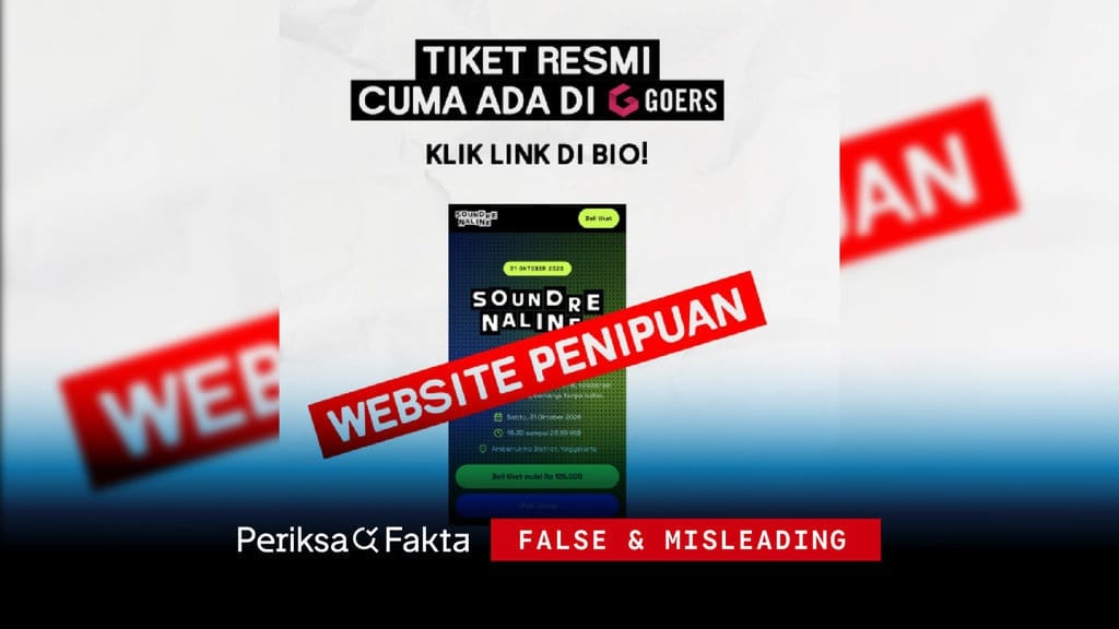 Hoaks, Link Tiket Soundrenaline di Situs Soundrenaline.my.id Hoaks, Link Tiket Soundrenaline di Situs Soundrenaline.my.id