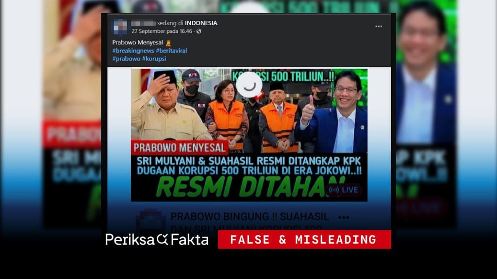 Salah, Sri Mulyani dan Suahasil Ditangkap KPK karena Korupsi Salah, Sri Mulyani dan Suahasil Ditangkap KPK karena Korupsi