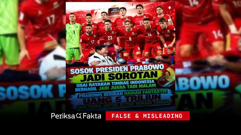 Keliru, Prabowo Beri Hadiah Rp5 Triliun & Mobil ke Pemain Timnas Keliru, Prabowo Beri Hadiah Rp5 Triliun & Mobil ke Pemain Timnas