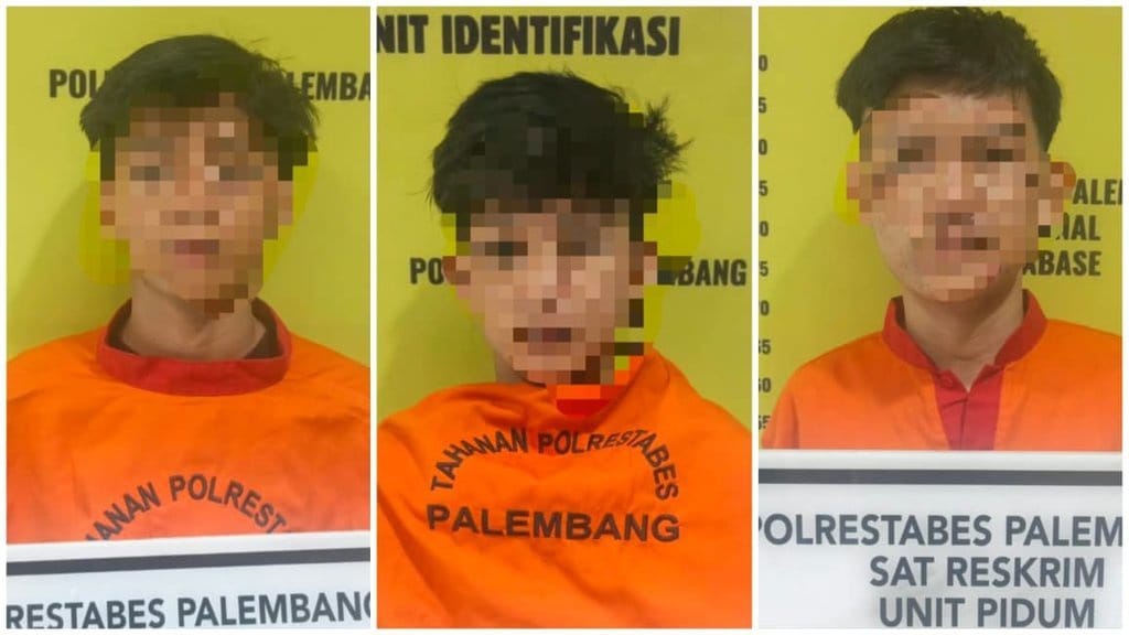 3 Begal Palembang Modus Teriaki Korban 3 Begal Palembang Modus Teriaki Korban