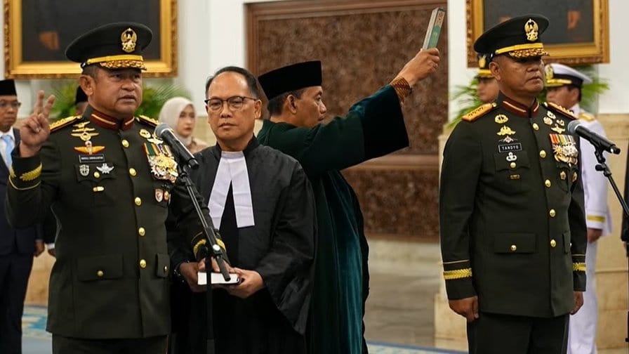 Prabowo Lantik Jenderal Tandyo Budi Jadi KSAD Gantikan Maruli Prabowo Lantik Jenderal Tandyo Budi Jadi KSAD Gantikan Maruli