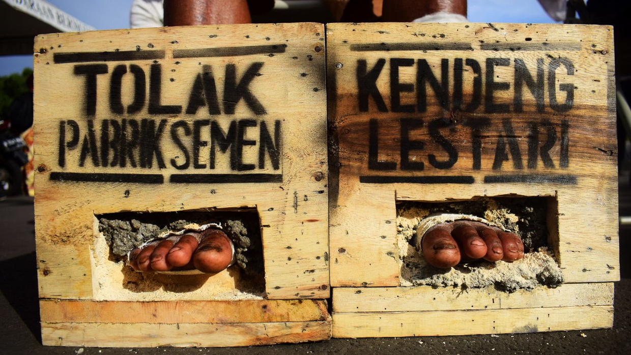 Istana Imbau Aksi Tolak Pabrik Semen Jangan Bahayakan Jiwa