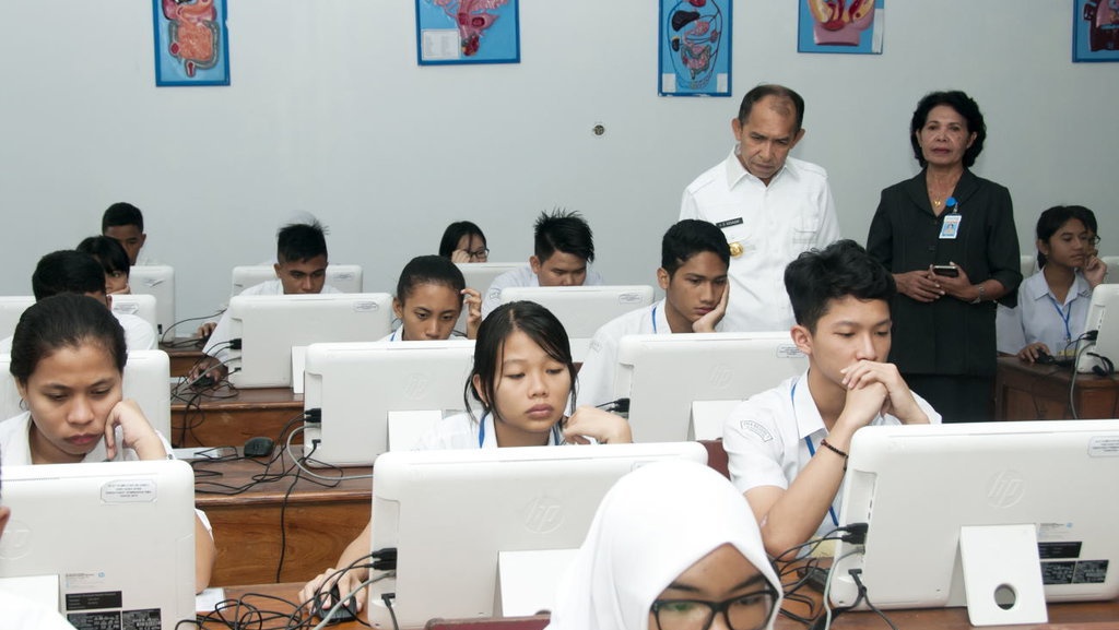 Pelaksanaan UN 2017 di Indonesia Timur Tak Semua UNBK