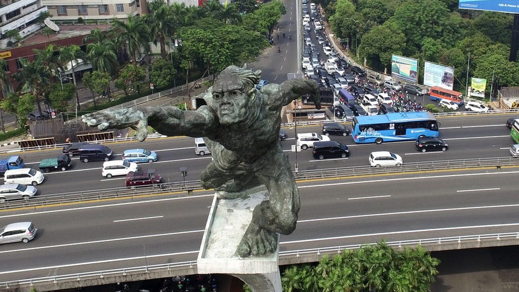 Wajah Patung Dirgantara Pancoran