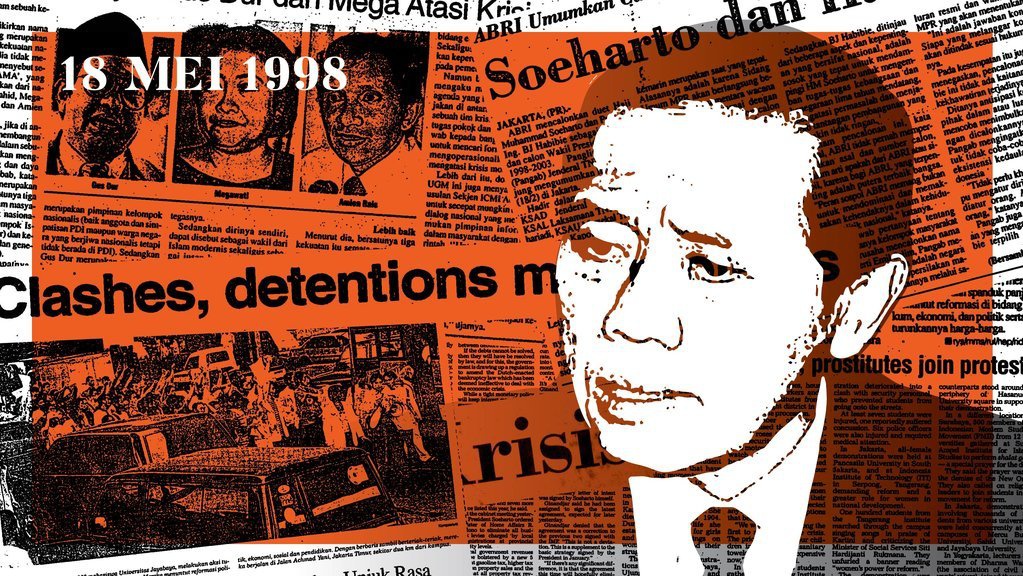 18 Mei 1998: Ketua MPR Desak Soeharto Mundur