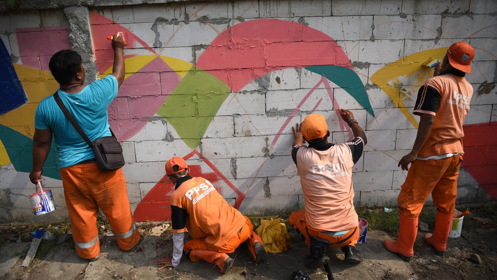 DKI Tak Punya Uang untuk Bikin Mural Asian Games yang Lebih Bagus?