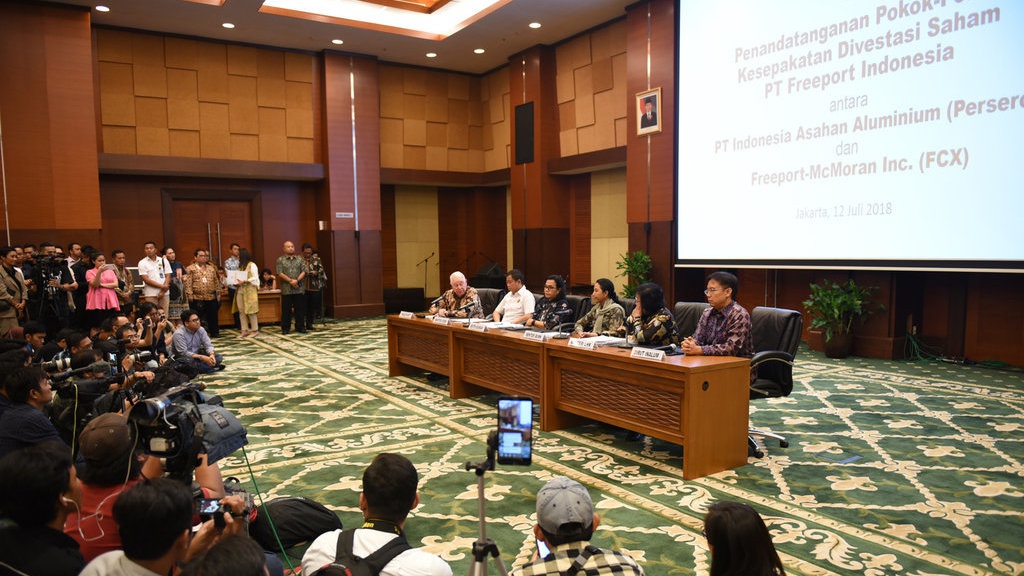 Inalum Akan Talangi Pemda Papua dalam Akuisisi Saham Freeport