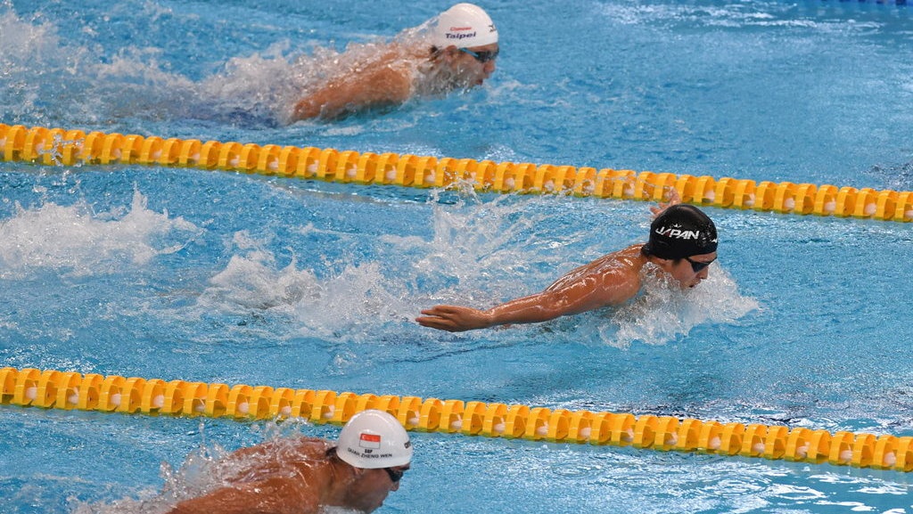 Bendera Cina Jatuh Saat Penyerahan Medali Renang Asian Games 2018 Bendera Cina Jatuh Saat Penyerahan Medali Renang Asian Games 2018