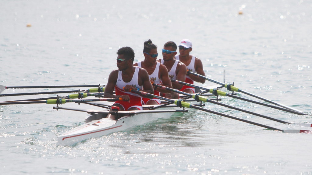 Tim Dayung Empat Putra Indonesia ke Final Asian Games 2018
