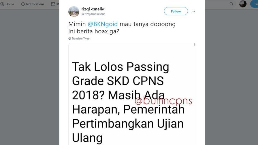 Ujian Ulang karena Banyak yang Tak Lolos SKD CPNS 2018, Benarkah?