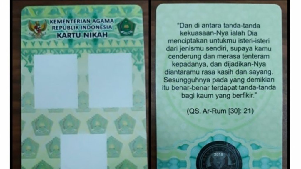 Kemenag: Isu Kartu Nikah Poligami Itu Hoaks