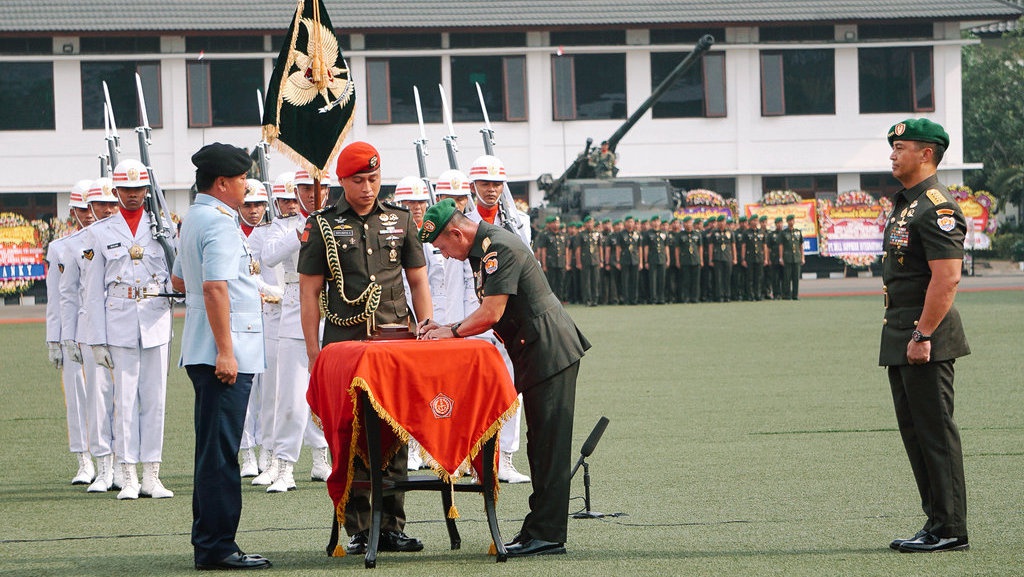 Panglima TNI Pimpin Sertijab KSAD