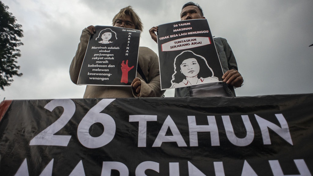Aksi Mengenang 26 Tahun Kematian Marsinah