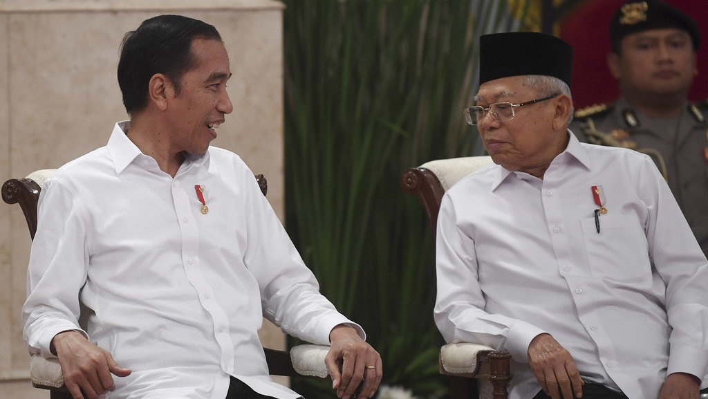 Maruf Amin Dampingi Jokowi pada Sidang Kabinet Terakhir di IKN