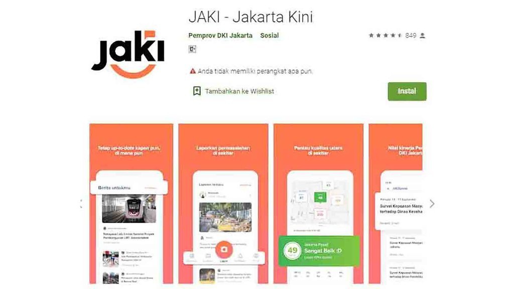 Mengenal Fitur JAKI: Aplikasi Layanan Warga DKI Jakarta Mengenal Fitur JAKI: Aplikasi Layanan Warga DKI Jakarta