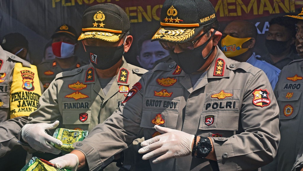 Polri Gagalkan Peredaran 6,9 Ton Narkotika Dalam Enam Bulan
