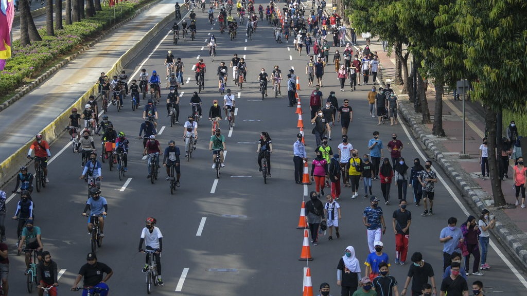 Dishub DKI: Total Pengunjung-Pesepeda CFD di 32 Titik 89.587 Orang Dishub DKI: Total Pengunjung-Pesepeda CFD di 32 Titik 89.587 Orang