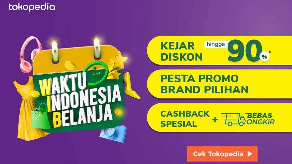 Daftar Promo Tokopedia WIB Januari 2021: Cashback dan Bebas Ongkir Daftar Promo Tokopedia WIB Januari 2021: Cashback dan Bebas Ongkir