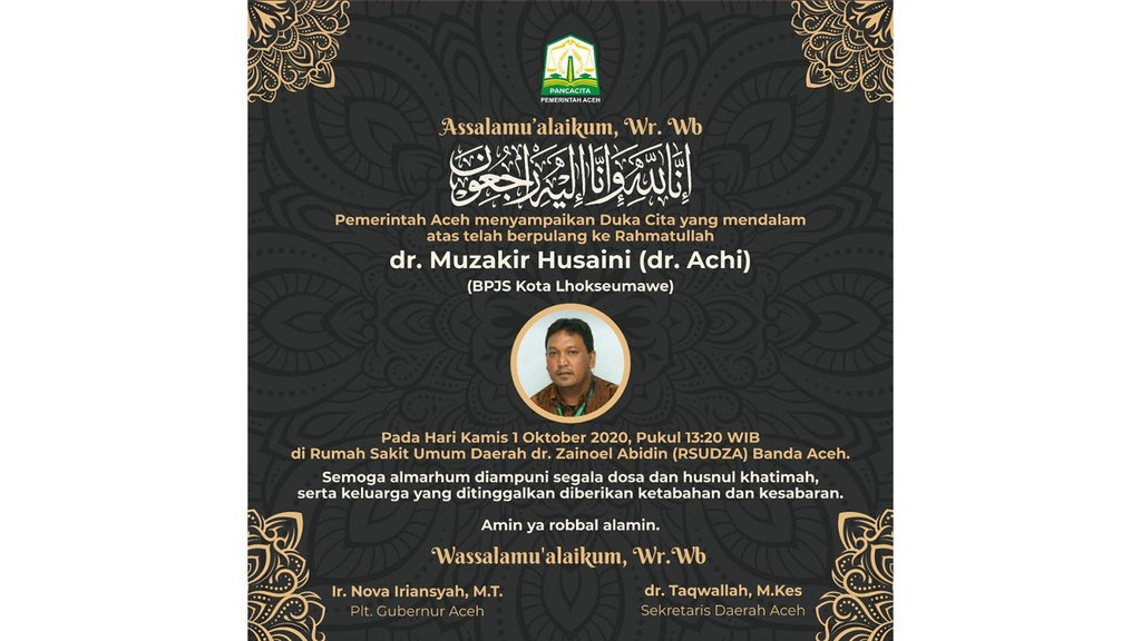 Dokter Aci, Si Penyelamat di Garis Konflik Aceh Wafat karena Corona Dokter Aci, Si Penyelamat di Garis Konflik Aceh Wafat karena Corona