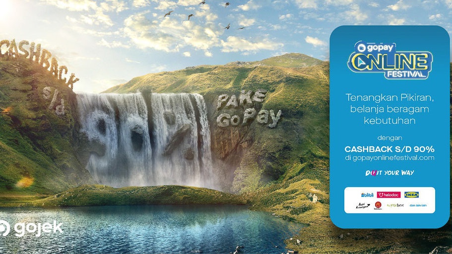 GoPay Tawarkan Cashback Besar-besaran di GoPay Online Festival