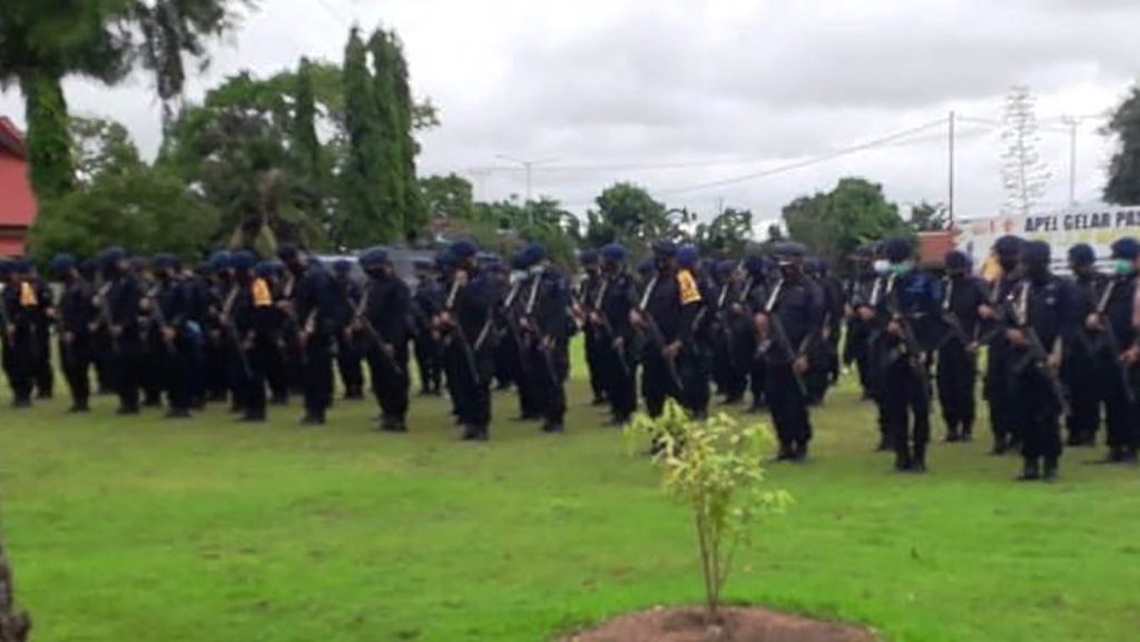 Personel Brimob Kalbar Dikirim ke Papua Jaga Pilkada Boven Digoel
