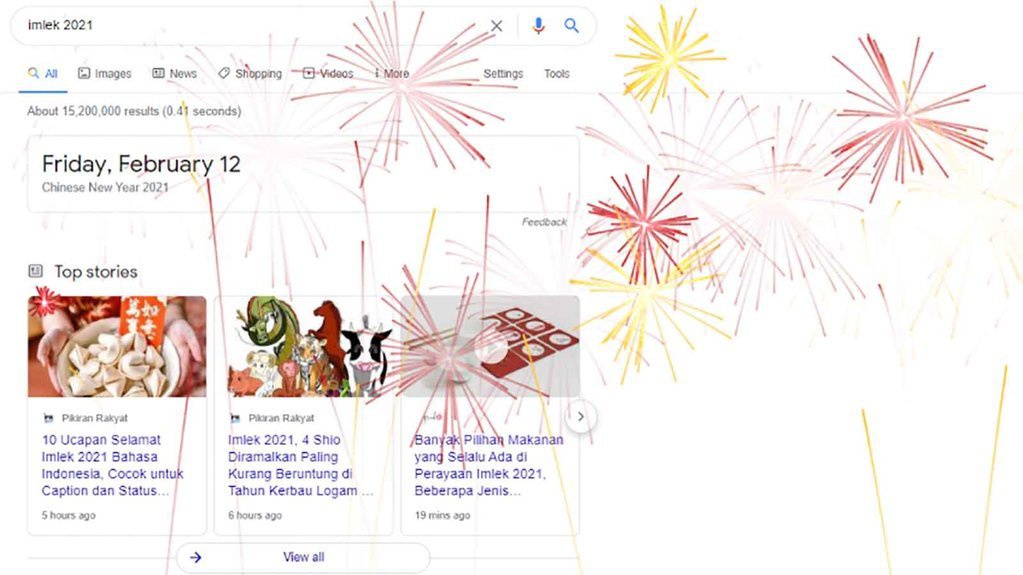 Tahun Baru Imlek 2021: Google Bikin Efek Kembang Api di Penelusuran Tahun Baru Imlek 2021: Google Bikin Efek Kembang Api di Penelusuran