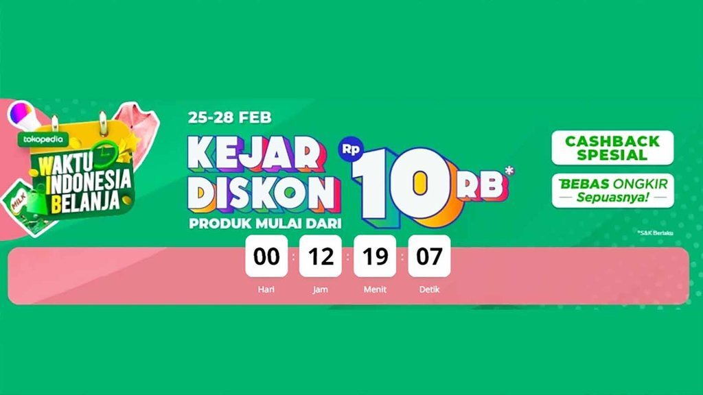 Belanja Hemat Pakai Promo WIB Tokopedia Ada Cashback & Bebas Ongkir