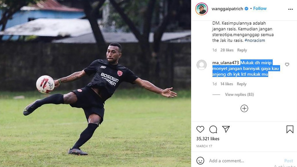 PSSI Sesalkan Rasisme ke Pemain PSM asal Papua Patrich Wanggai PSSI Sesalkan Rasisme ke Pemain PSM asal Papua Patrich Wanggai