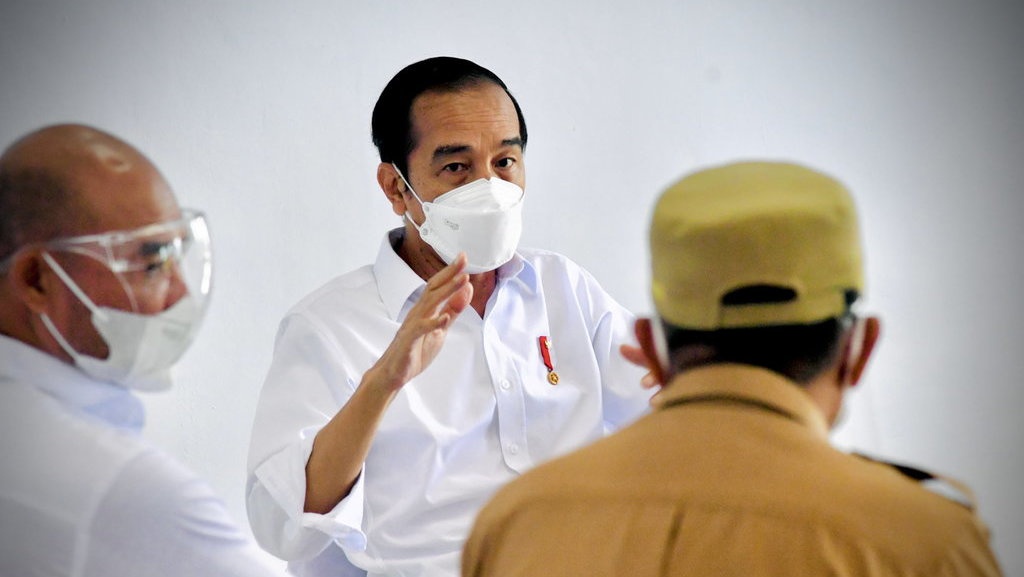 Jokowi Minta Kepatuhan Pemakaian Masker di DKI Harus Capai 95% Jokowi Minta Kepatuhan Pemakaian Masker di DKI Harus Capai 95%