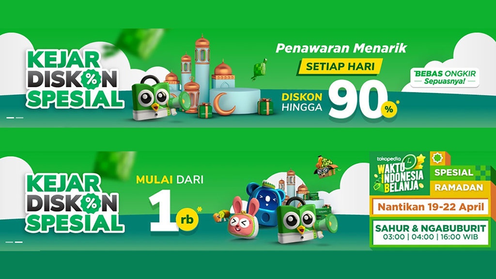 Promo Belanja Online Tokopedia: Kejar Diskon & Bebas Ongkir Promo Belanja Online Tokopedia: Kejar Diskon & Bebas Ongkir