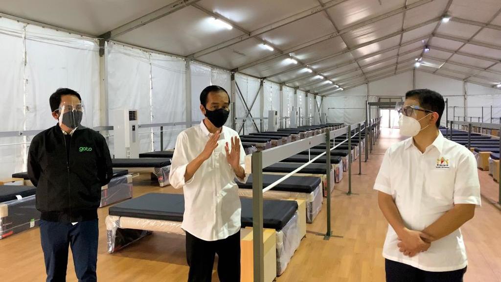 Presiden Jokowi Tinjau Rumah Oksigen Gotong Royong Presiden Jokowi Tinjau Rumah Oksigen Gotong Royong