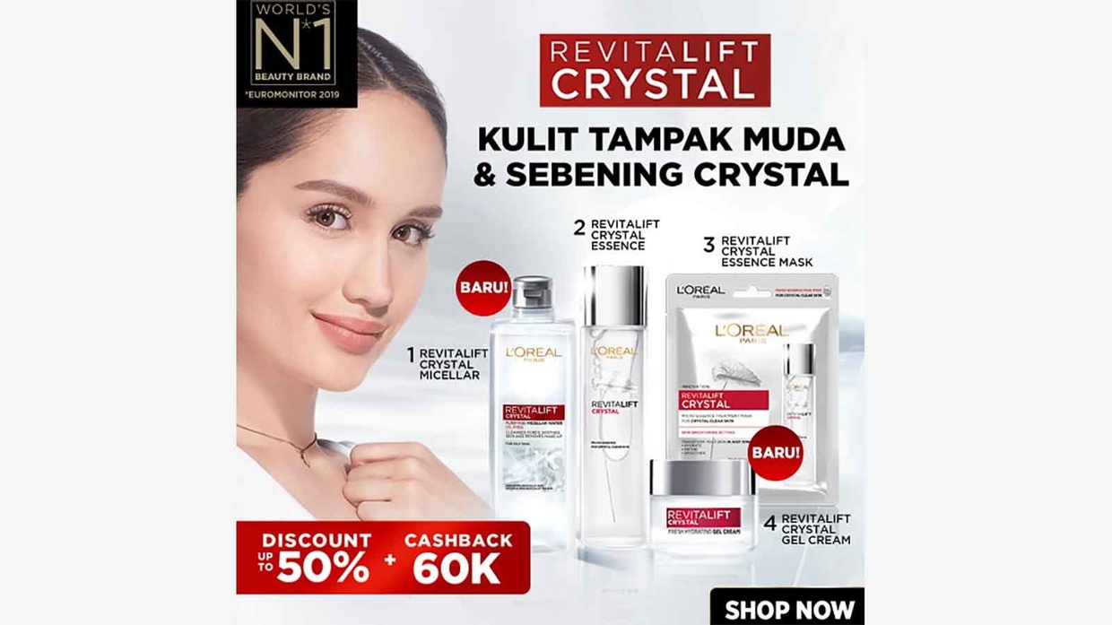 Belanja L'oreal Paris di Tokopedia, Diskon 50% + Cashback Rp60 Ribu Belanja L'oreal Paris di Tokopedia, Diskon 50% + Cashback Rp60 Ribu