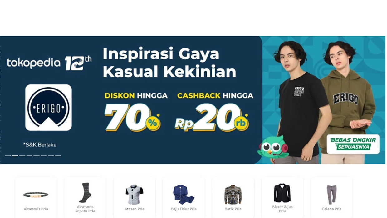 Fashion Pria di Tokopedia: Diskon Jam Tangan hingga Sepatu Sneakers
