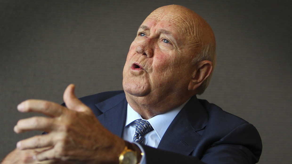 F. W. De Klerk, Pemimpin Apartheid Terakhir Afrika Selatan