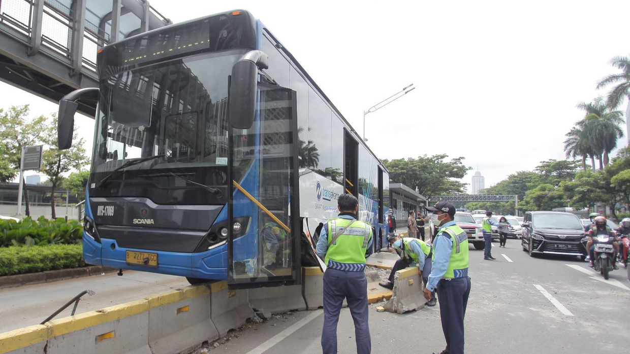 Setahun Kecelakaan Transjakarta 248 Kasus, SPTJ: Dampak Cari Untung
