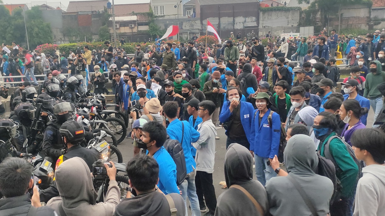 2.852 Personel Polisi Dikerahkan Amankan Demo BEM SI di DPR