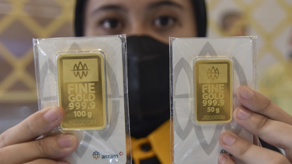 Harga Emas Antam di Logam Mulia Turun Rp2.000 15 Agustus 2022
