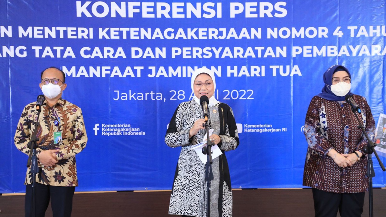Menaker Ida: Pencairan Dana JHT Tak Perlu Menunggu Usia Pensiun Menaker Ida: Pencairan Dana JHT Tak Perlu Menunggu Usia Pensiun