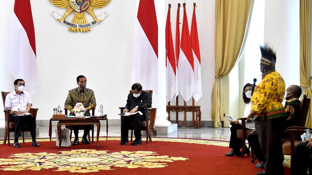 Delegasi MRP yang Bertemu Jokowi Klaim Pemekaran DOB Aspirasi Warga Delegasi MRP yang Bertemu Jokowi Klaim Pemekaran DOB Aspirasi Warga
