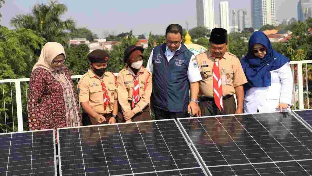 Anies Resmikan Empat Sekolah dengan Konsep Green Building Anies Resmikan Empat Sekolah dengan Konsep Green Building
