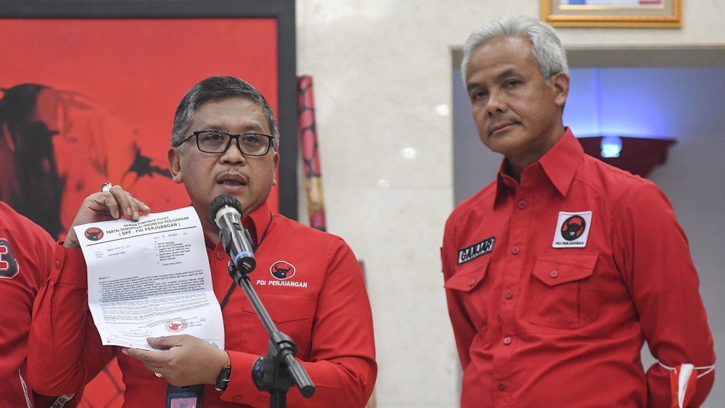 Elektabilitas Ganjar Unggul, Hasto Klaim Hasil Kerja Keras PDIP Elektabilitas Ganjar Unggul, Hasto Klaim Hasil Kerja Keras PDIP