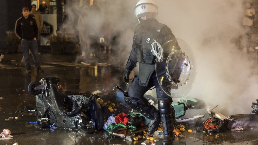 Maroko VS Belgia 2-0, Brussel Rusuh