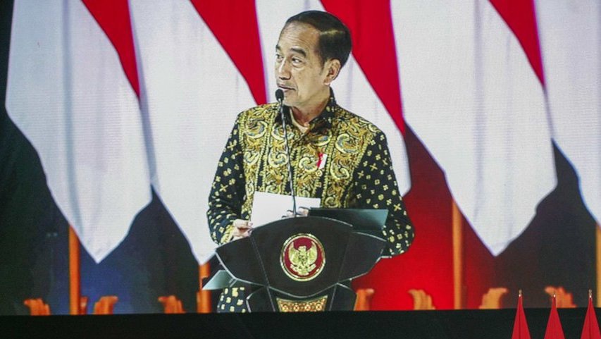 Jokowi Sebut Tekanan Ekonomi Global Mereda, RI Tetap Waspada Jokowi Sebut Tekanan Ekonomi Global Mereda, RI Tetap Waspada
