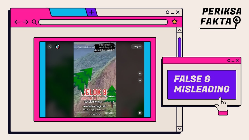 Salah: Video yang Diklaim Longsor di Kelok 9 Sumbar