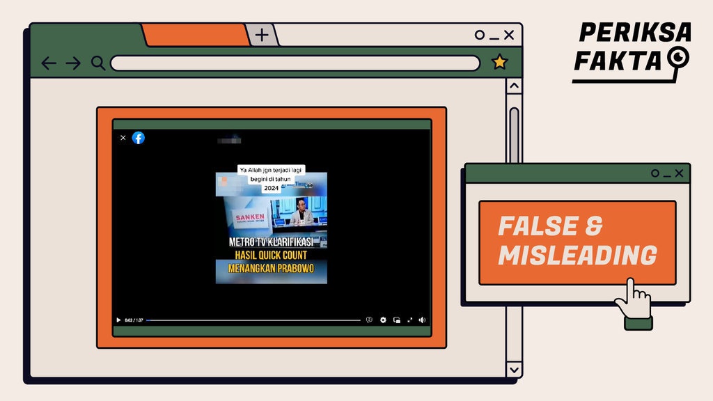 Salah: Klaim Metro TV Manipulasi Hasil Hitung Cepat Pilpres 2019 Salah: Klaim Metro TV Manipulasi Hasil Hitung Cepat Pilpres 2019