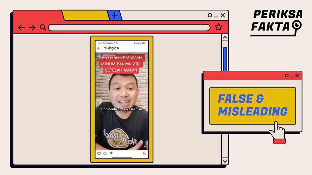 Tidak Boleh Banyak Minum Air Putih setelah Makan, Benarkah?