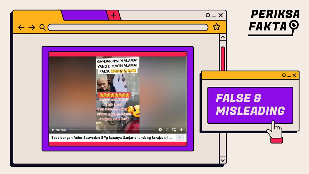 Hoaks Ganjar Jadi Gelandangan saat Naik Haji Hoaks Ganjar Jadi Gelandangan saat Naik Haji